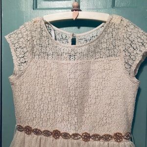 Sequin Hearts Girls lace holiday dress 👗